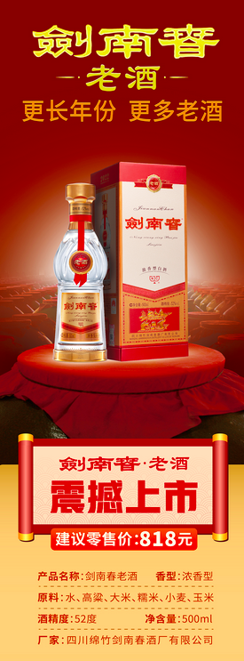 劍南春老酒重磅上市，強(qiáng)勢(shì)占領(lǐng)次高端市場(chǎng)